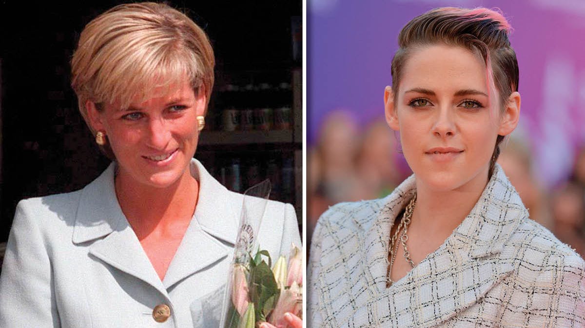 Prinsesse Diana og Kristen Stewart.