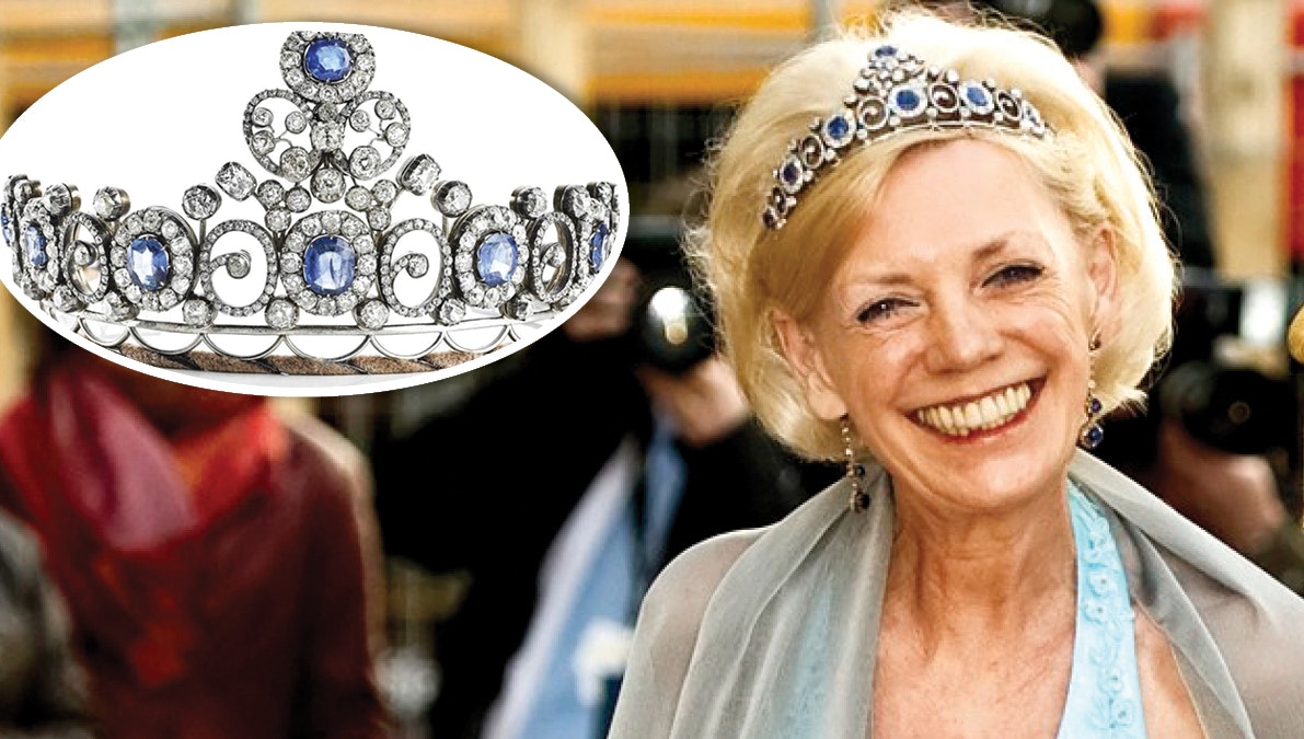 Rosenborg-søstenes mor, grevinde Anne Dorte, bar diademet ved dronning Margrethes 70-års fødselsdag.