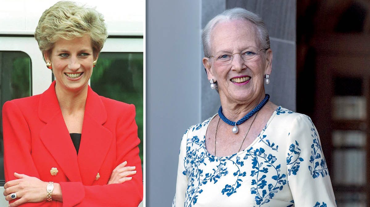 Prinsesse Diana og dronning Margrethe