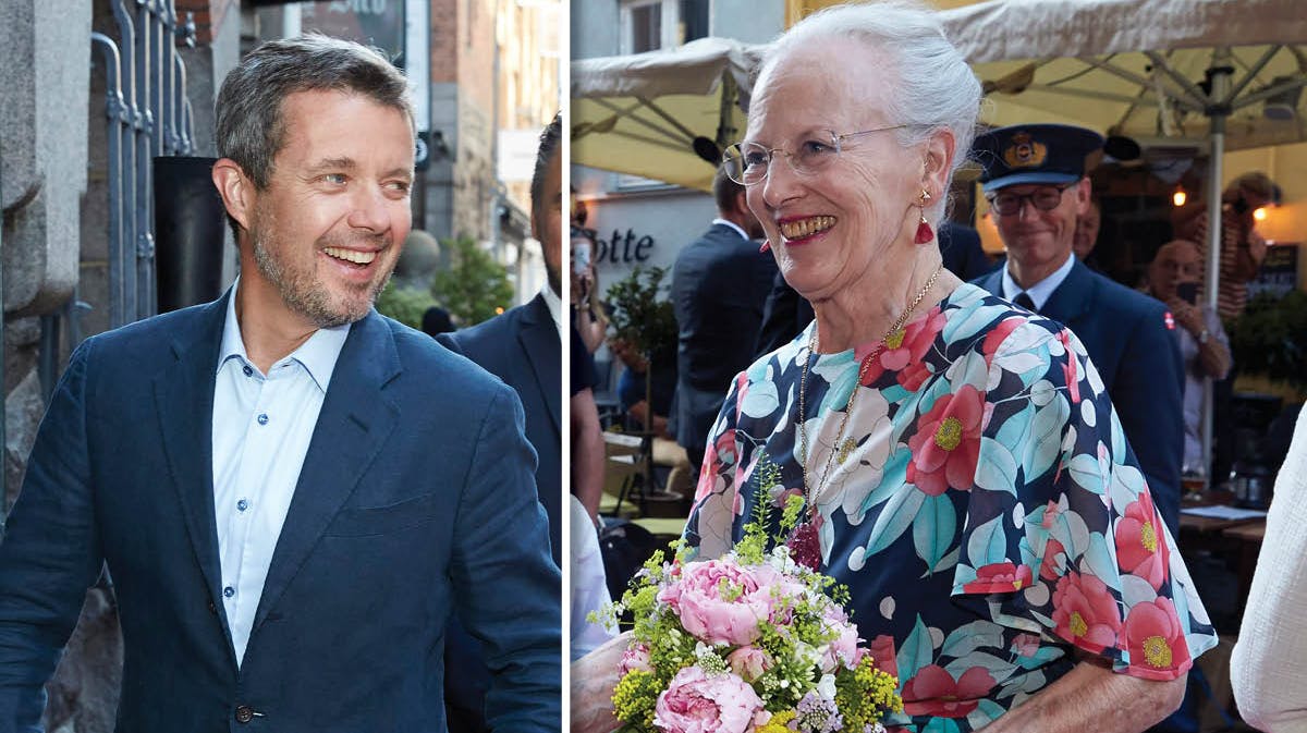 Kronprins Frederik og dronning Margrethe