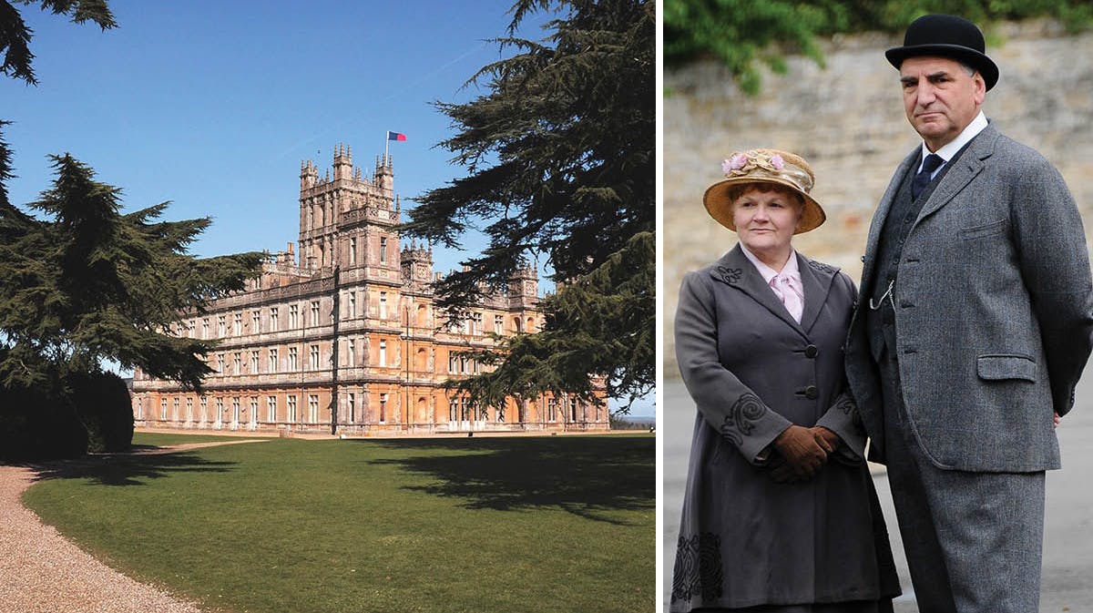 Lesley Nicol og Jim Carter er kokken mrs. Patmore og butleren mr. Carson i "Downton Abbey".