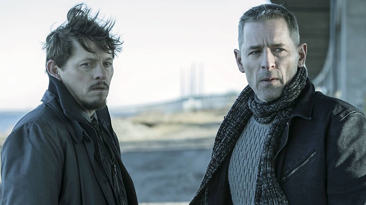 Thure Lindhardt og Mikael Birkkjær i "Broen IIII" på DR1.