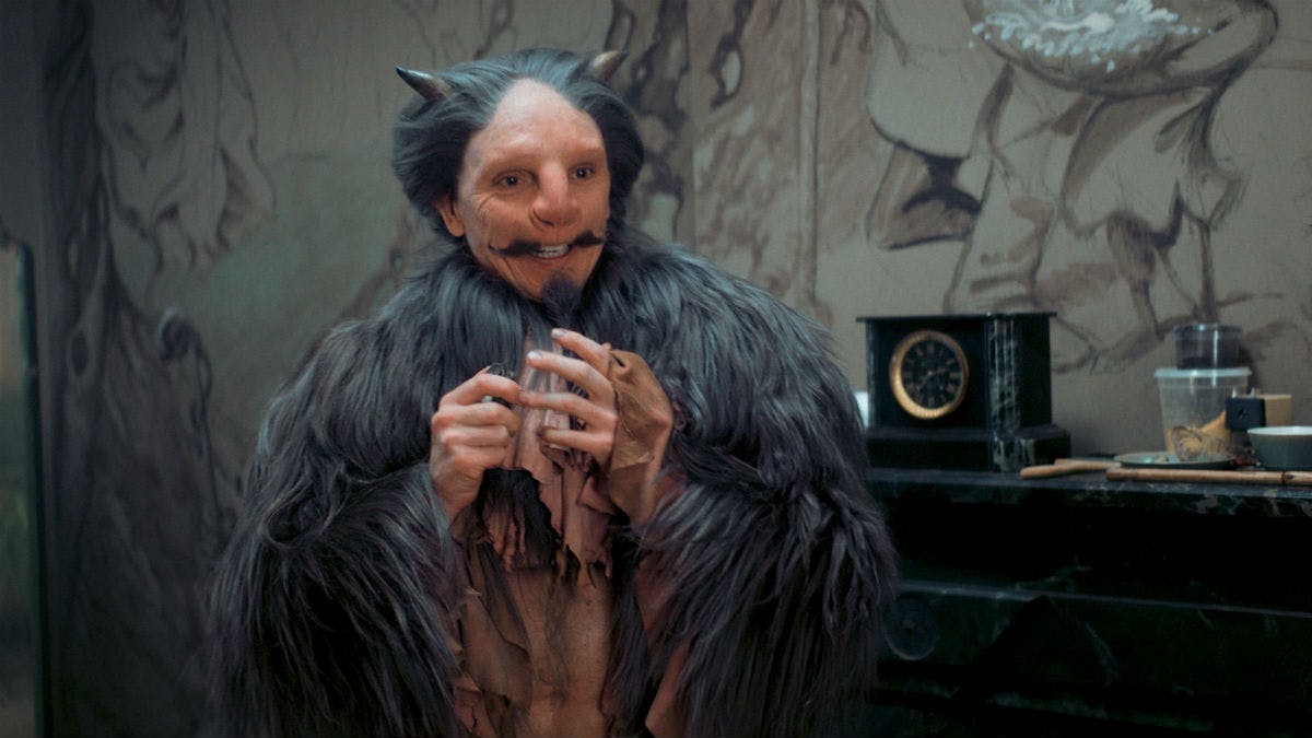 Jens Andersen som Faunen i DR&#39;s julekalender &quot;Theo og den magiske talisman&quot;.