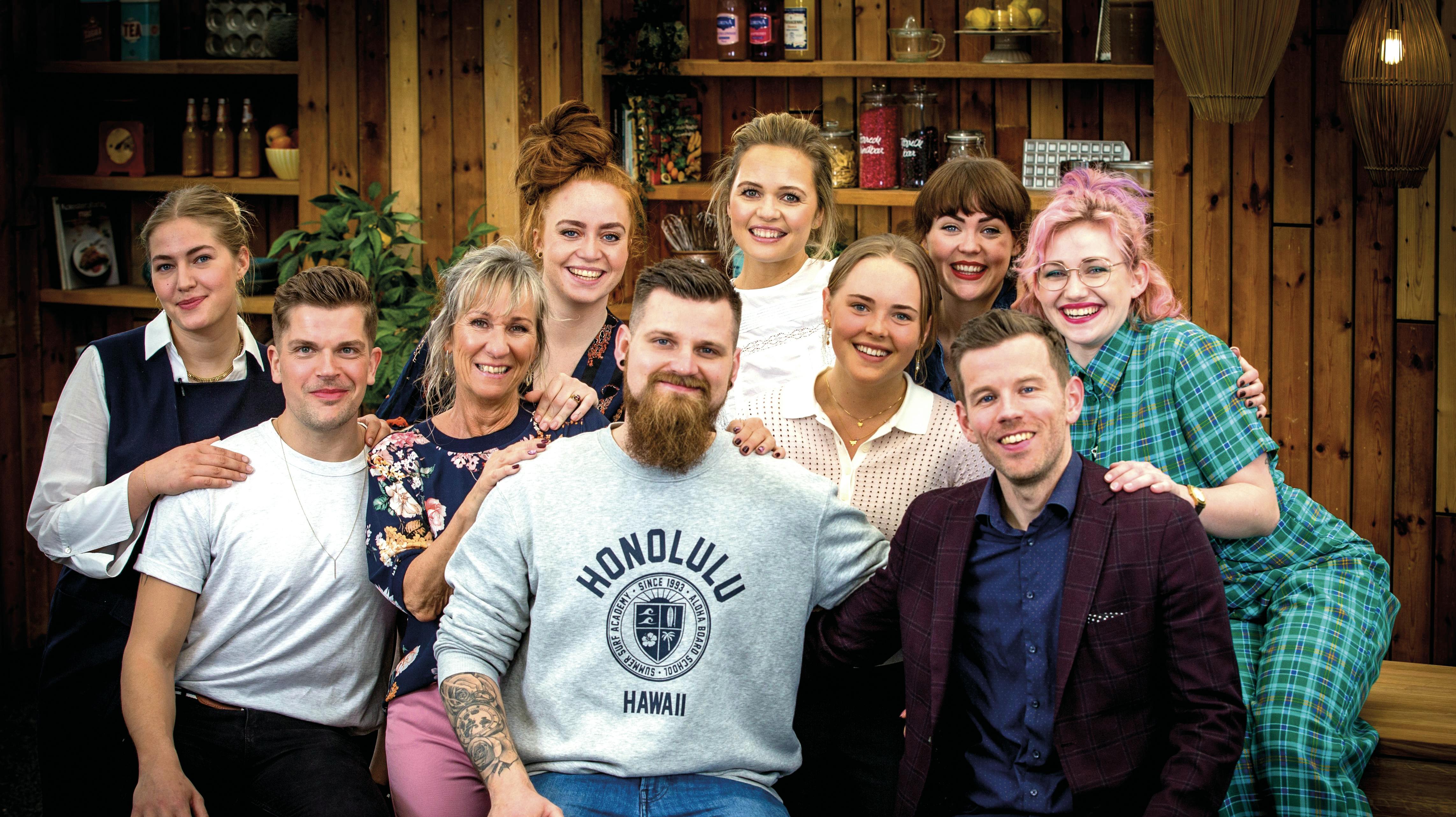 Deltagere fra "Den store bagedyst" til reunion i Aarhus. 
