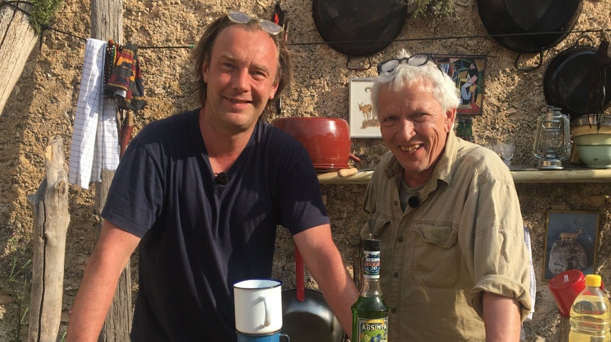 Nikolaj Kirk og Jørgensen Skouboe i "Nak og æd". 