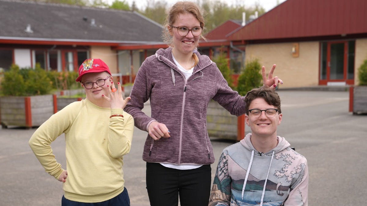 Puk, Sophia og Gustav fra "Helt i særklasse"