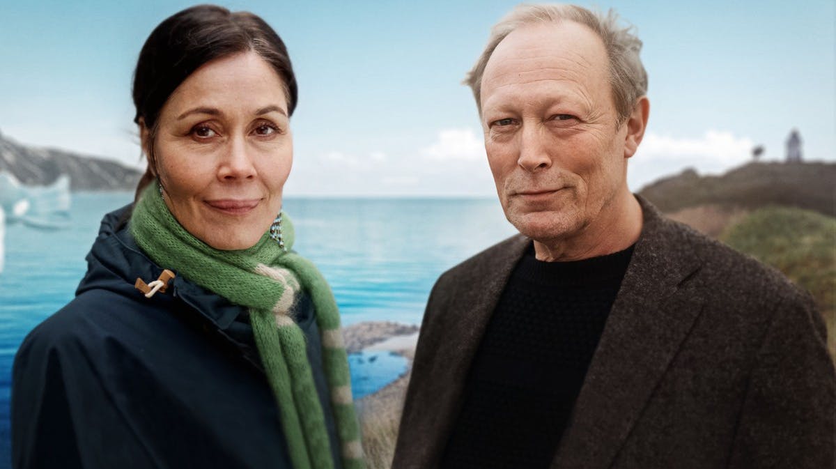 Nukâka Coster-Waldau og Lars Mikkelsen i "Historien om Grønland og Danmark"