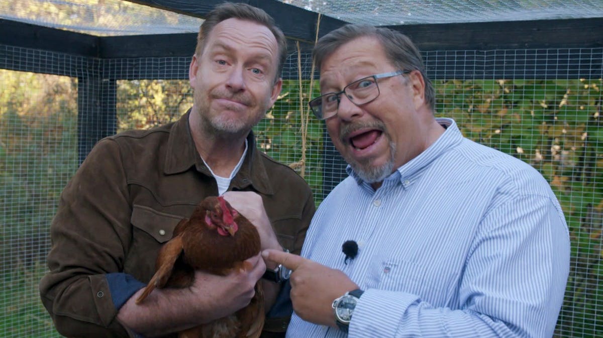 James og Adam Price i "Spise med Price"