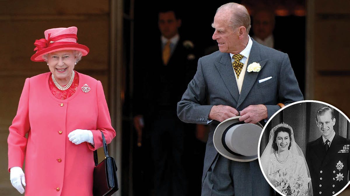 Dronning Elizabeth og prins Philip.