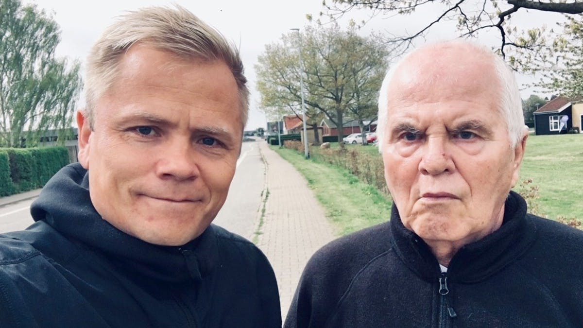 Journalisten Kasper Friche og hans far, Jan. 