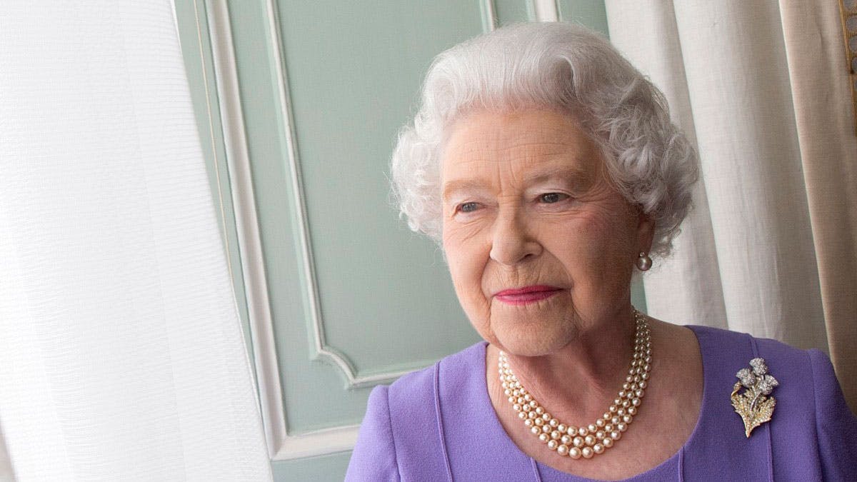 Dronning Elizabeth II fotograferet af Harry Benson.