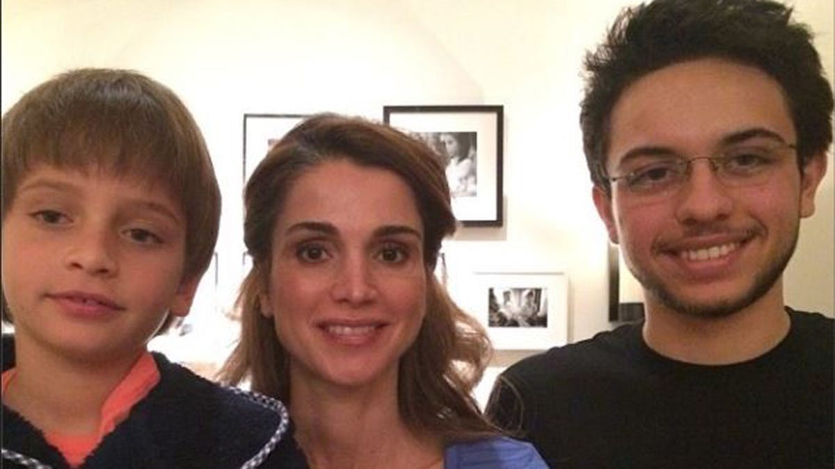 Prins Hashem, dronning Rania og prins Hussein