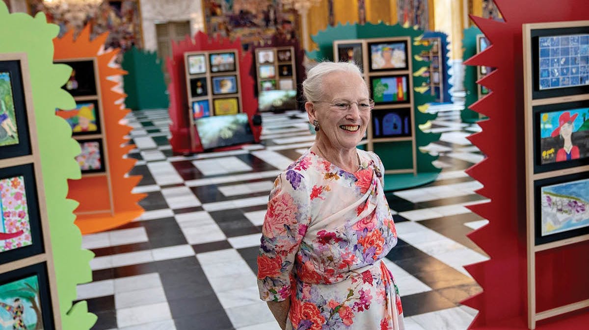 Dronning Margrethe på Christiansborg Slot