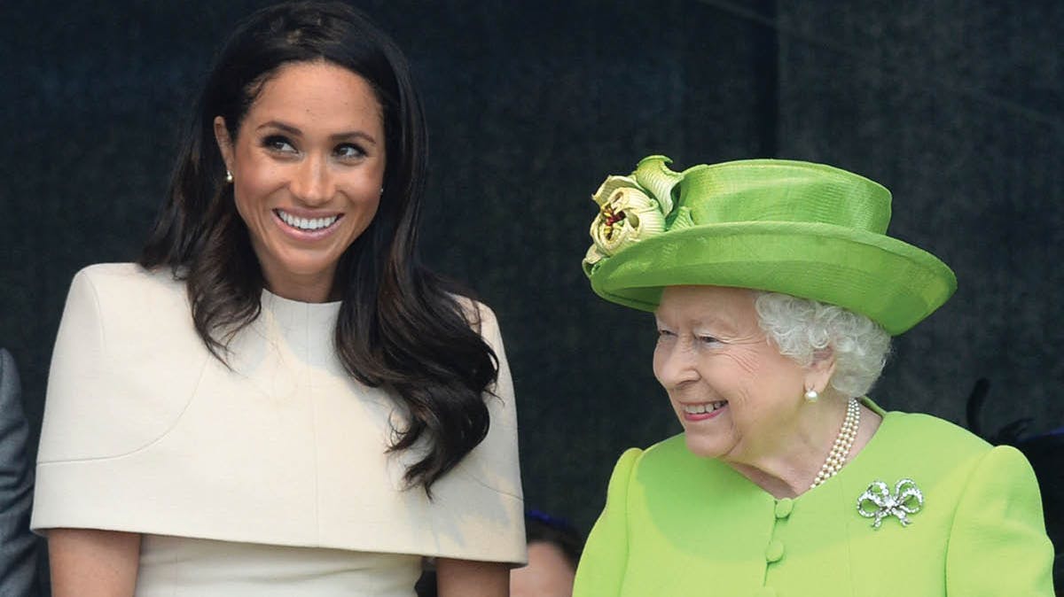 Hertuginde Meghan og dronning Elizabeth.