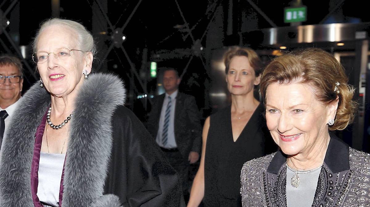 Dronning Margrethe og dronning Sonja