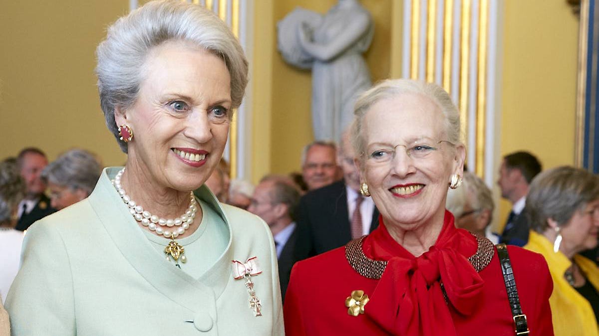 Prinsesse Benedikte og dronning Margrethe.