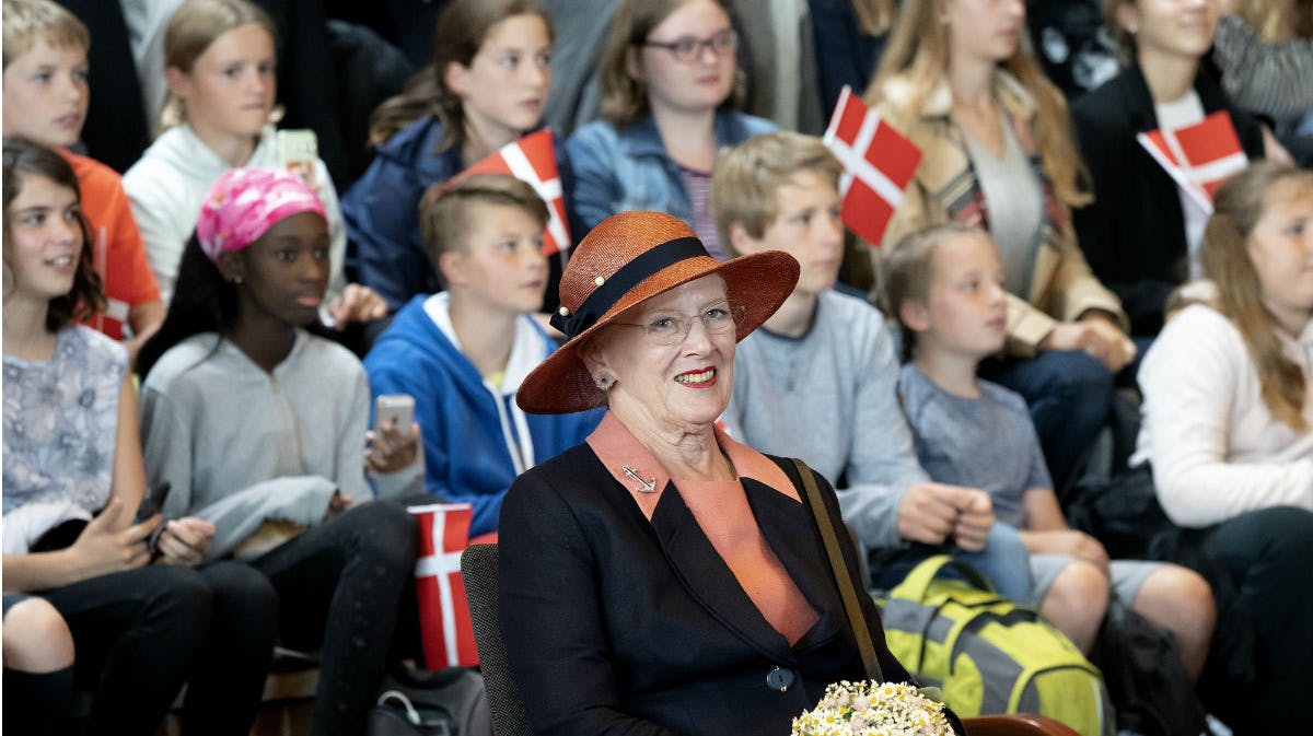 Dronning Margrethe på Duborg-skolen