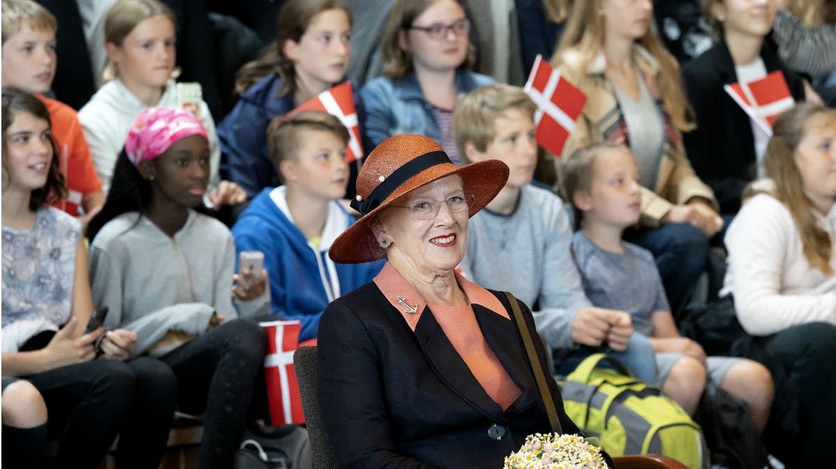 Dronning Margrethe på Duborg-skolen
