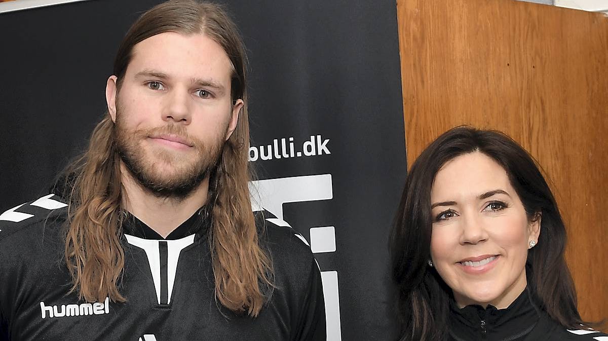 Mikkel Hansen og kronprinsesse Mary