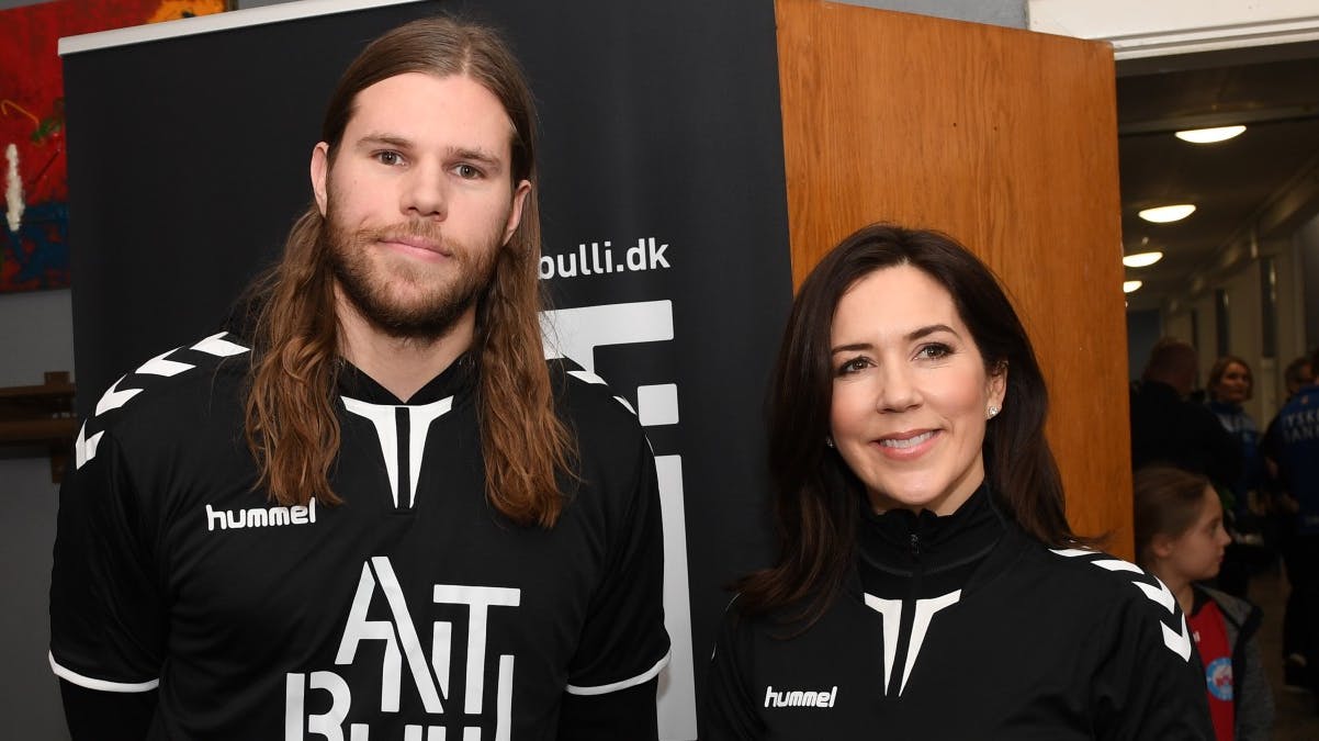 Mikkel Hansen og kronprinsesse Mary