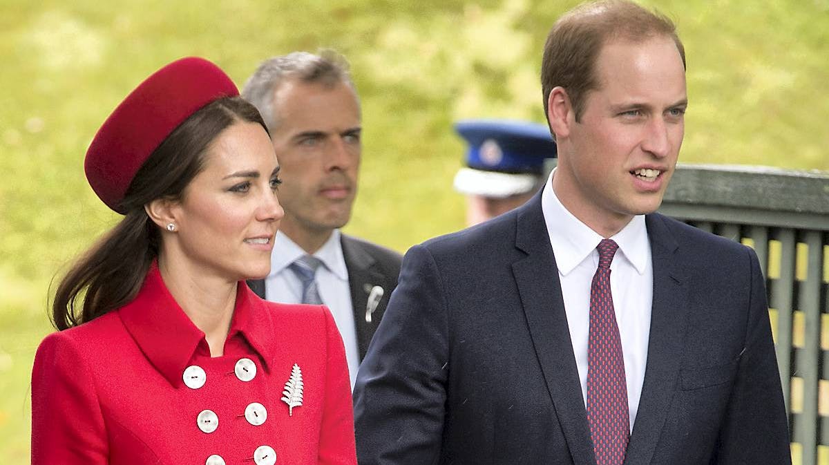 Hertuginde Catherine og prins William.