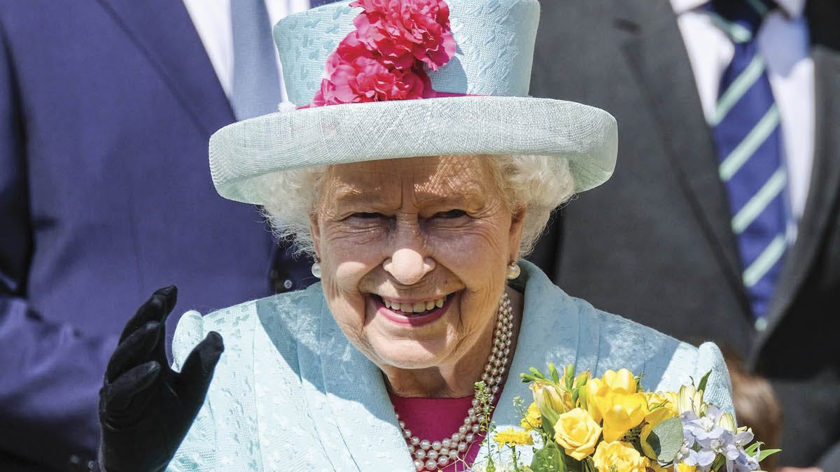 Dronning Elizabeth.