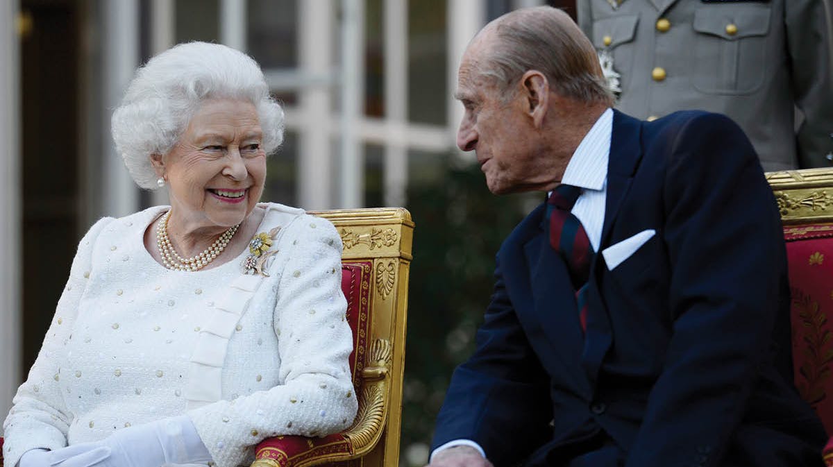 Dronning Elizabeth og prins Philip.