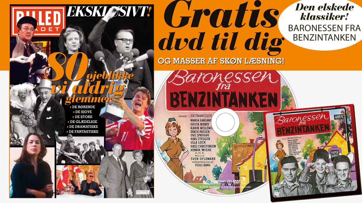 Vores 100 sider store EKSKLUSIVT! er på gaden, og I finder det alle de steder, som normalt sælger BILLED-BLADET. Der følger en gratis dvd med i købet, nemlig &rdquo;Baronessen fra benzintanken&rdquo;&nbsp;