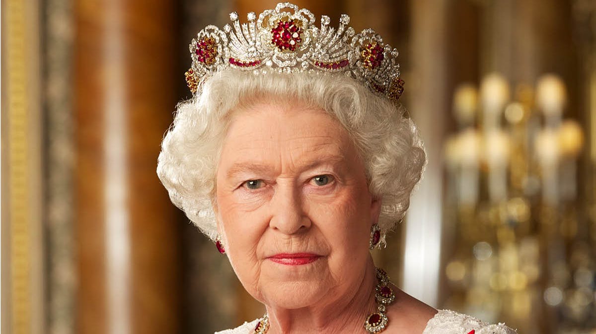 Dronning Elizabeth.