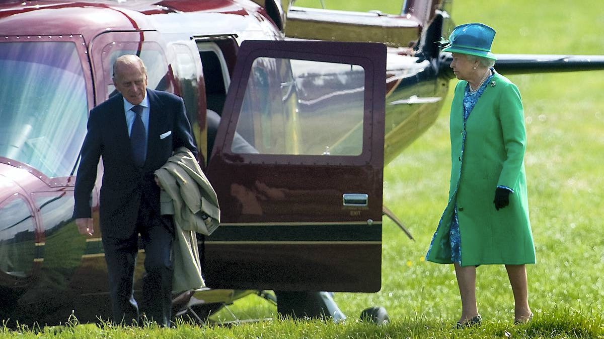 Prins Philip og dronning Elizabeth.