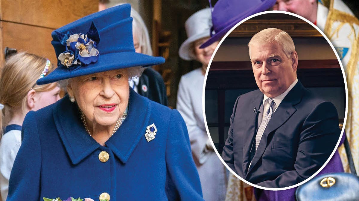 Dronning Elizabeth. Indsat: Prins Andrew.