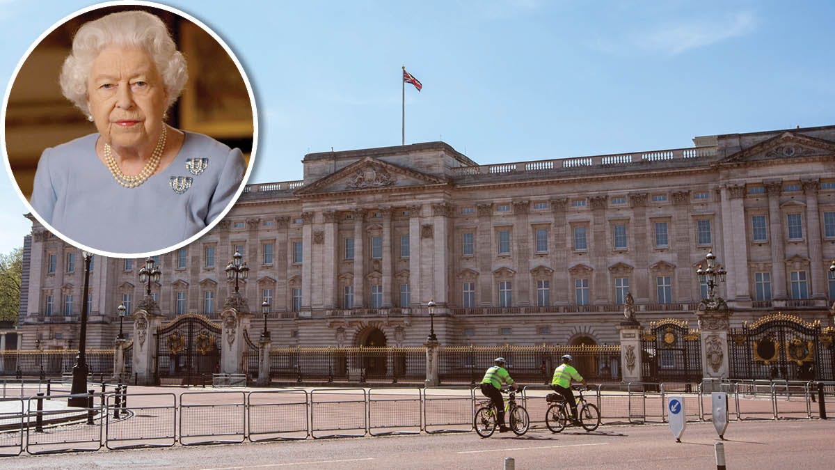 Dronning Elizabeth og Buckingham Palace