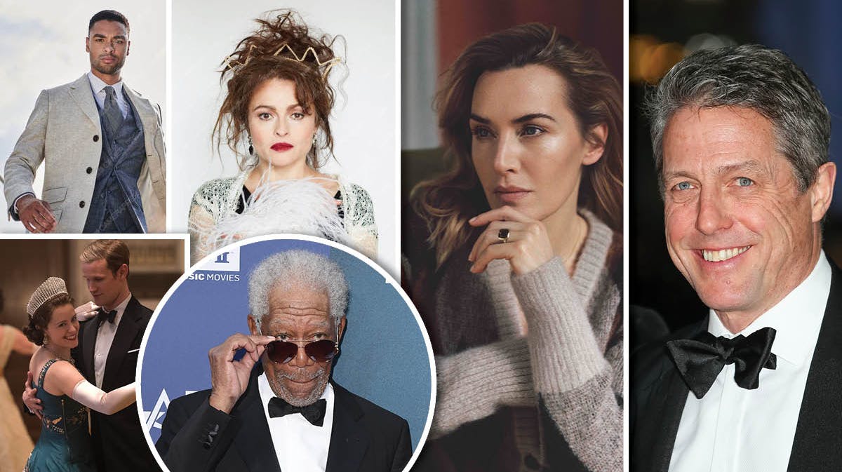 Rege-Jean Page, Claire Foy, Helena Bonham Carter, Morgan Freeman, Kate Winslet, Hugh Grant.