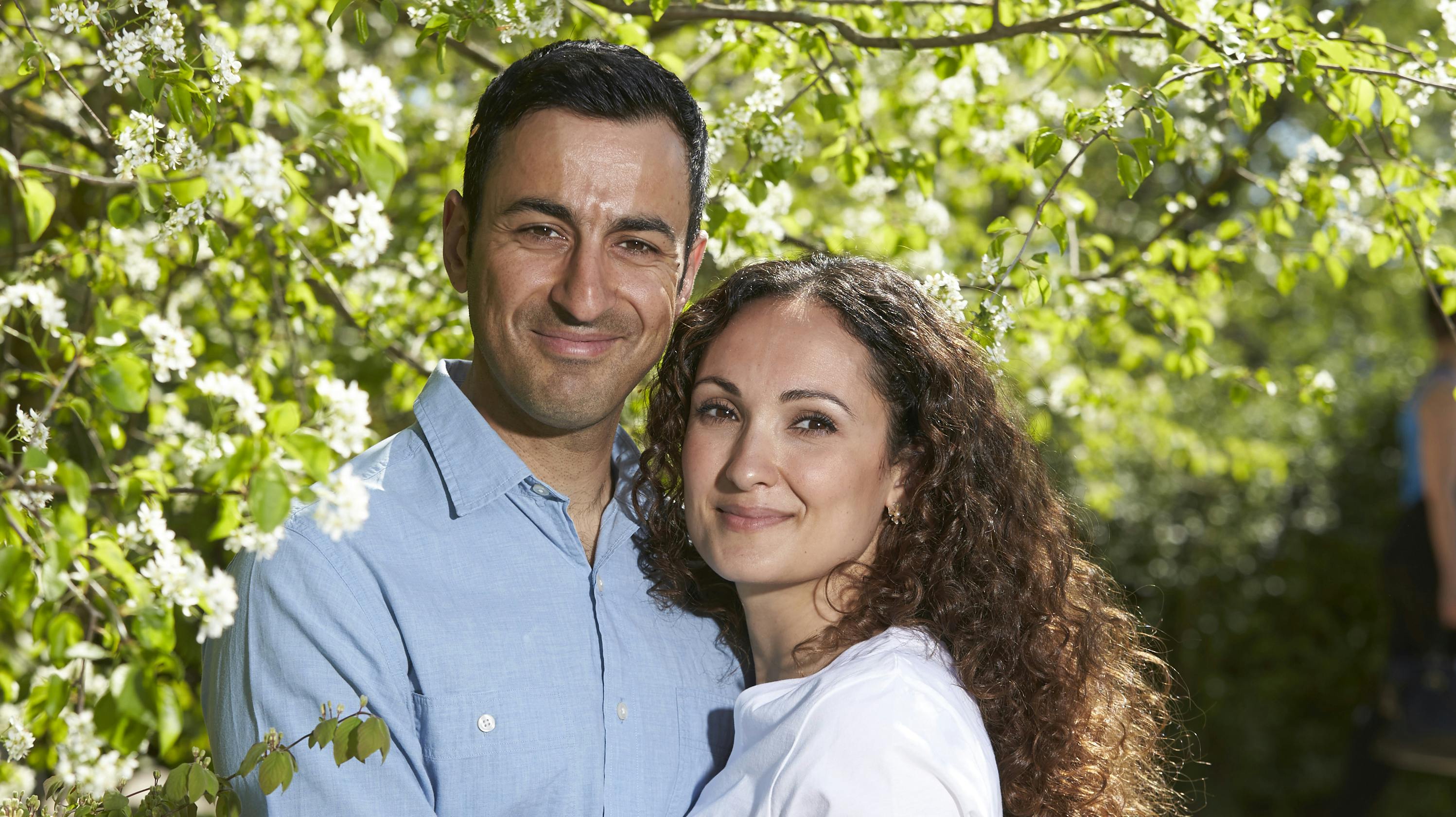 Erkan Özden og hans hustru Züleyha.