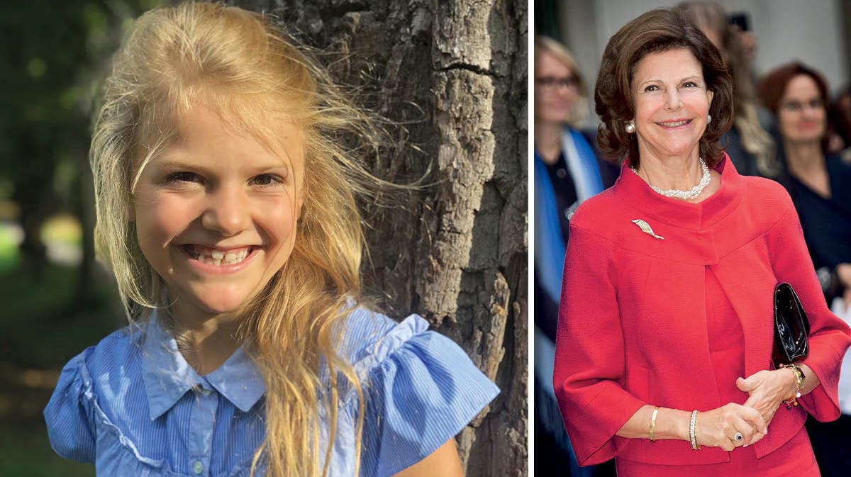 Sveriges prinsesse Estelle og dronning Silvia