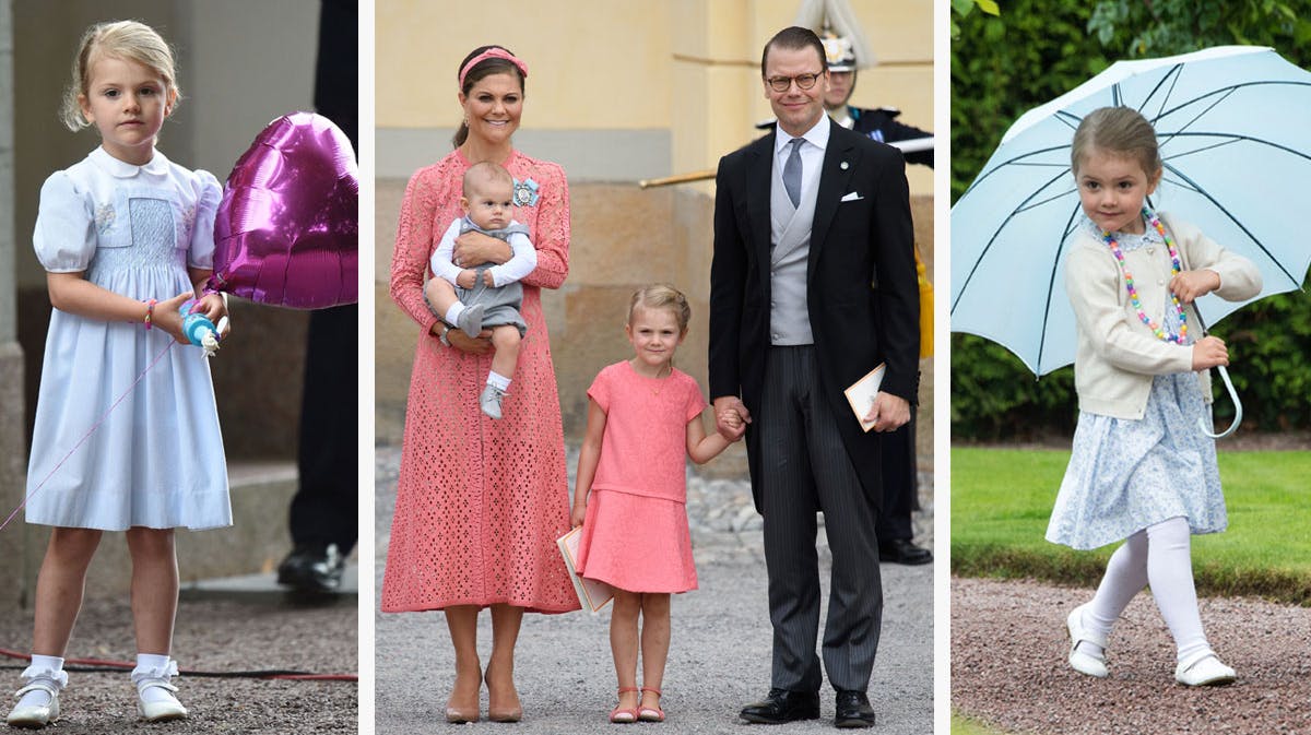 Prinsesse Estelle, kronprinsesse Victoria, prins Daniel og prins Oscar.