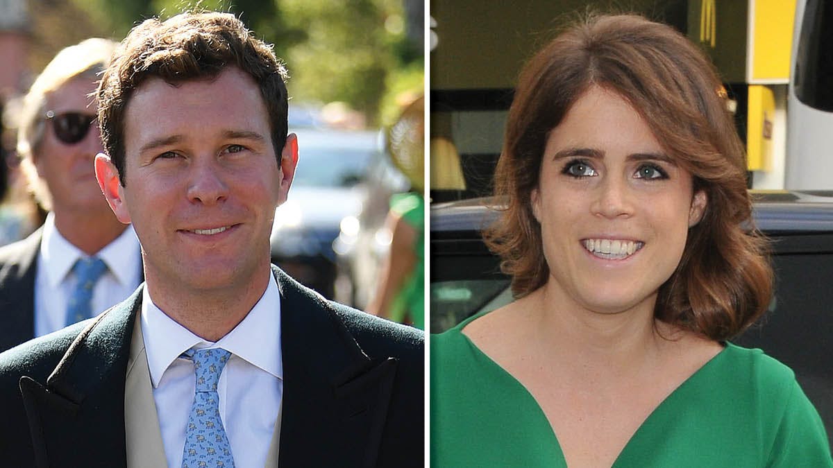 Fotomontage: Jack Brooksbank og prinsesse Eugenie.