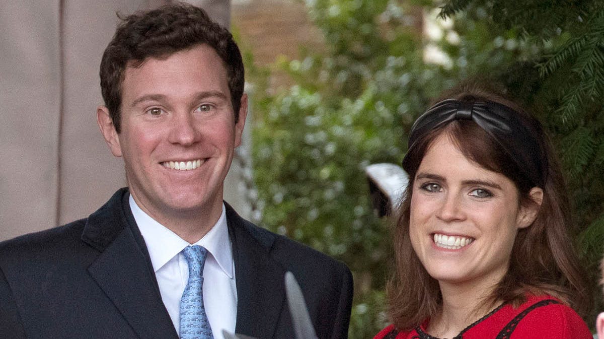 Jack Brooksbank og prinsesse Eugenie. Arkivfoto. 