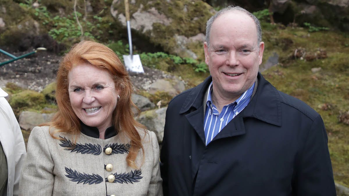Hertuginde Sarah Ferguson og fyrst Albert. 