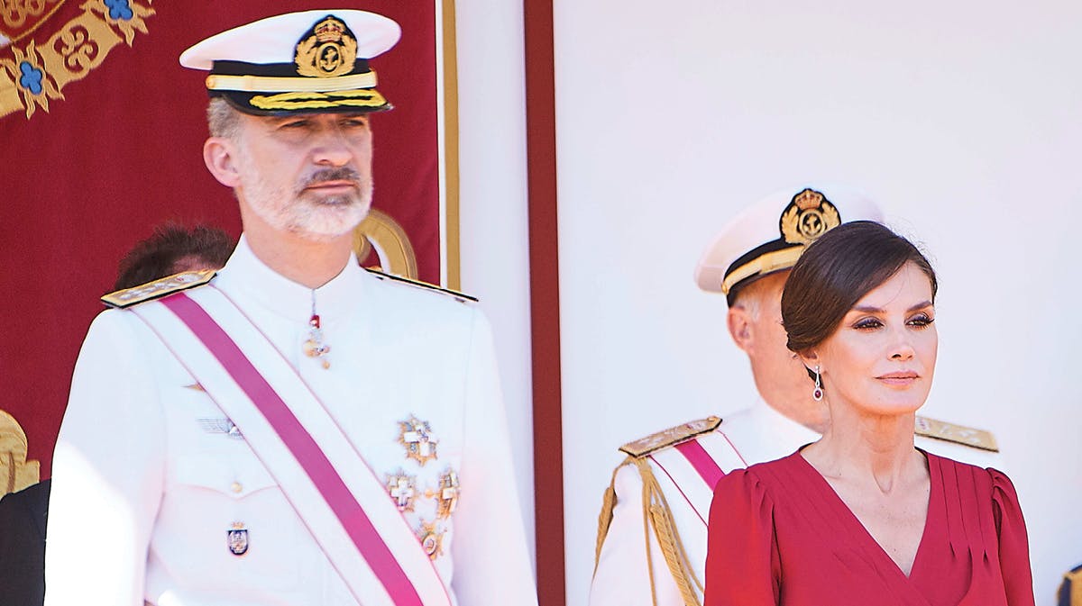 Konge Felipe, dronning Letizia