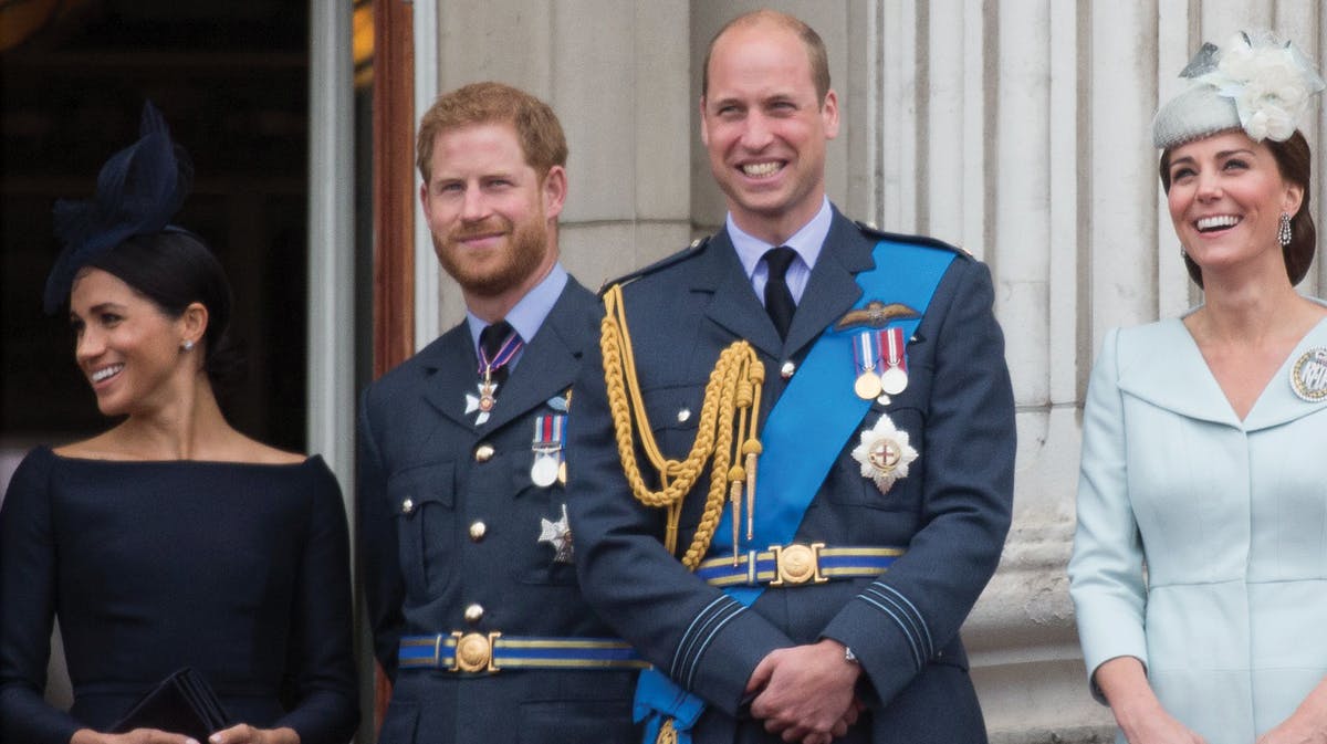 Hertuginde Meghan, prins Harry, prins William, hertuginde Catherine