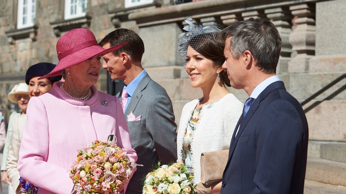 Kronprinsesse Mary og kronprins Frederik fik en snak med prinsesse Benedikte