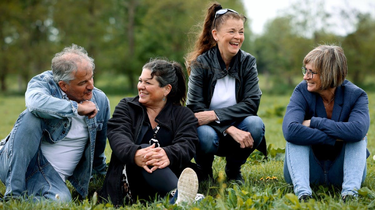Leif, Anne, Lise og Tina 