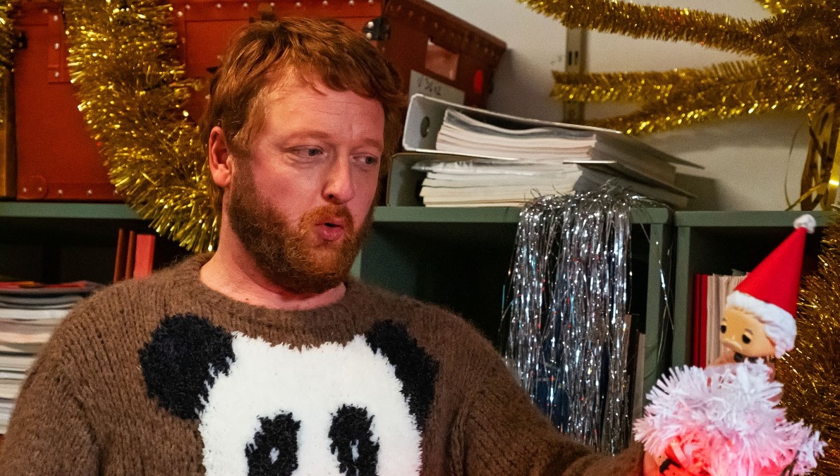 Martin Greis-Rosenthal spiller Panda-Søren i "Kometernes jul".