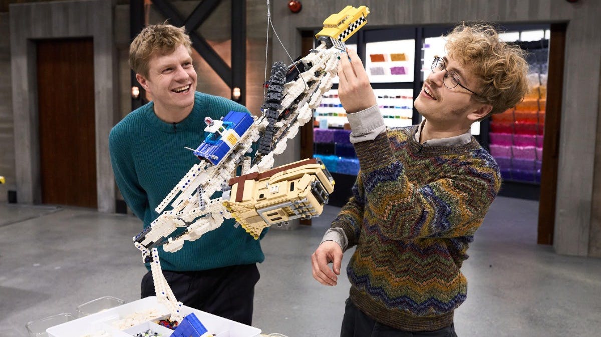 Victor Lander og Frederik i "LEGO Masters"