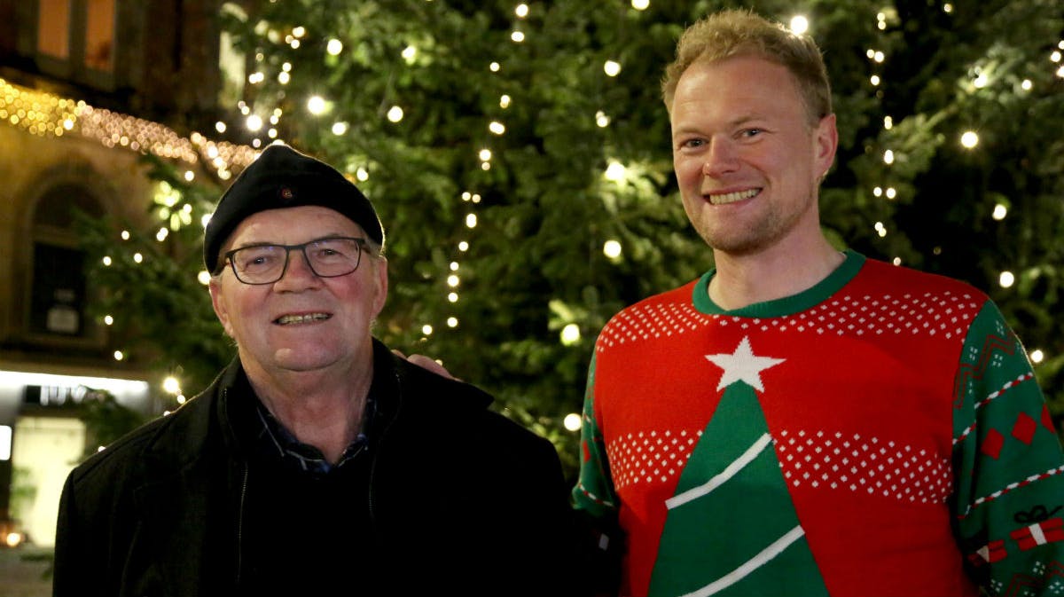 Christian Degn med sin far Jens 