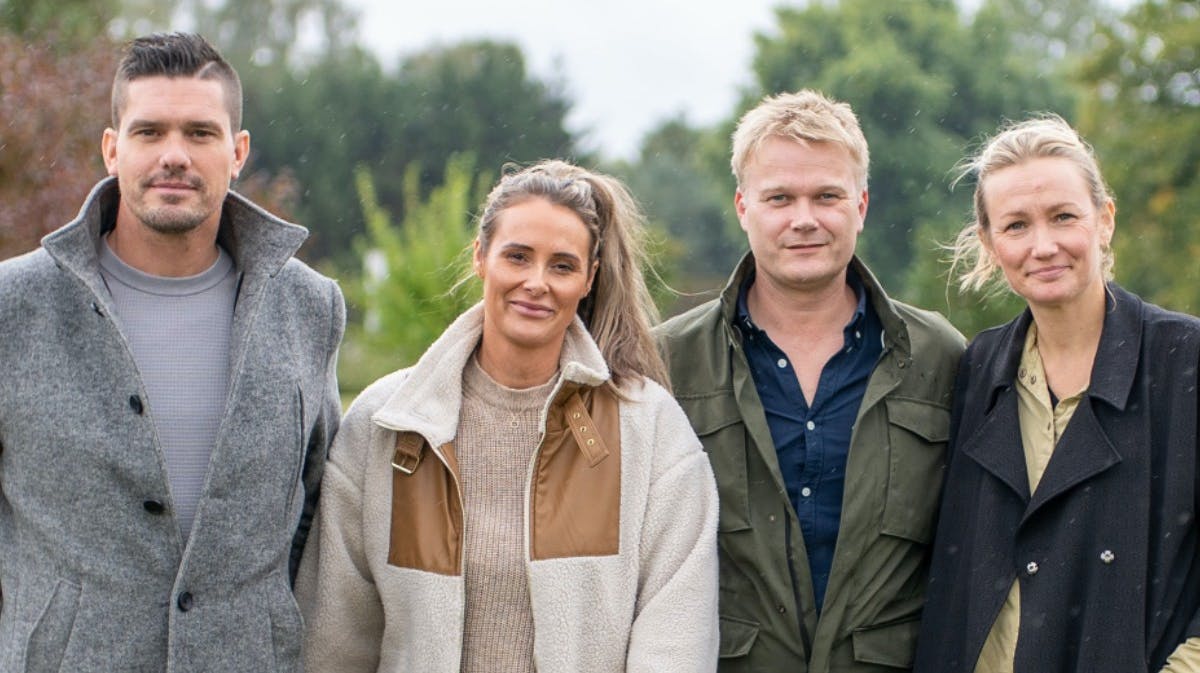 Kristian og Michelle med Christian Borregaard og Sara Lygum