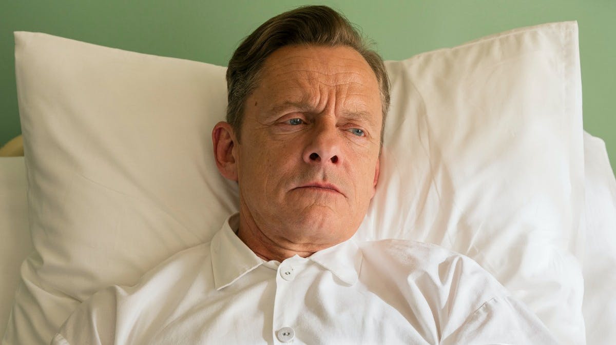 Olaf Johannessen som Klaus i "Sygeplejeskolen".