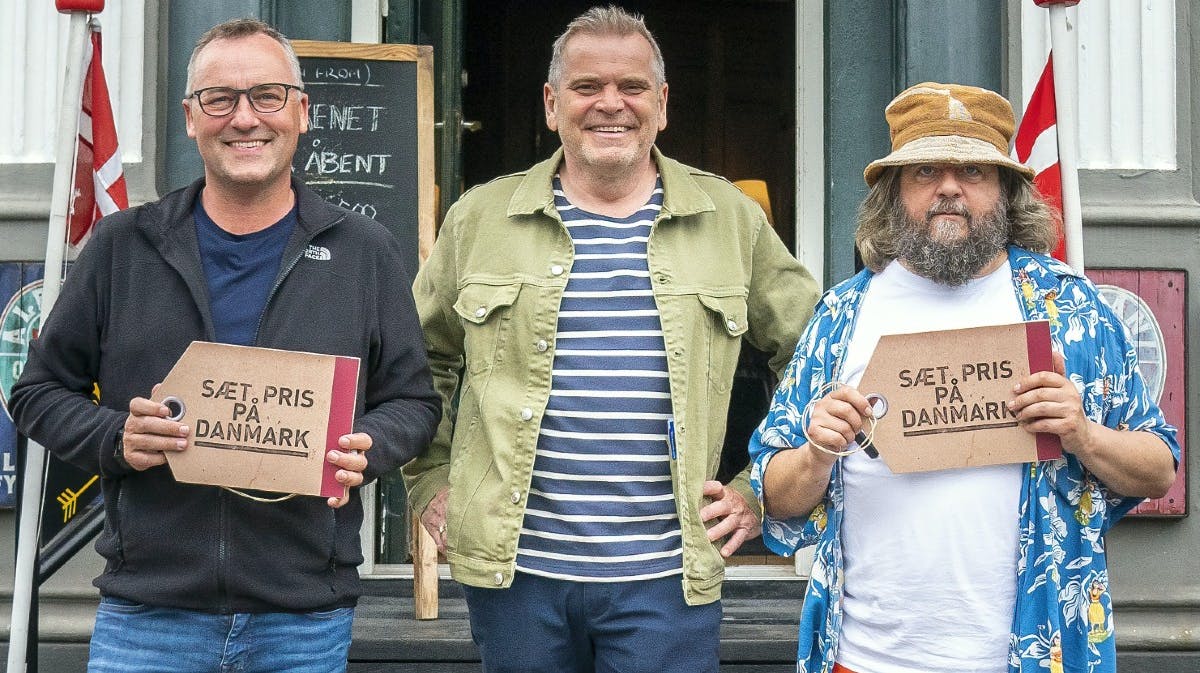 Hans Pilgaard med Peter Ingemann og Anders Lund Madsen i "Sæt pris på Danmark"