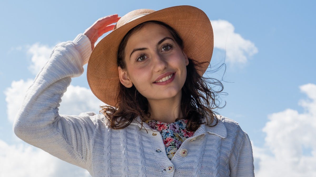 Ella Hammarsten Liedberg som Sarah i "Badehotellet".